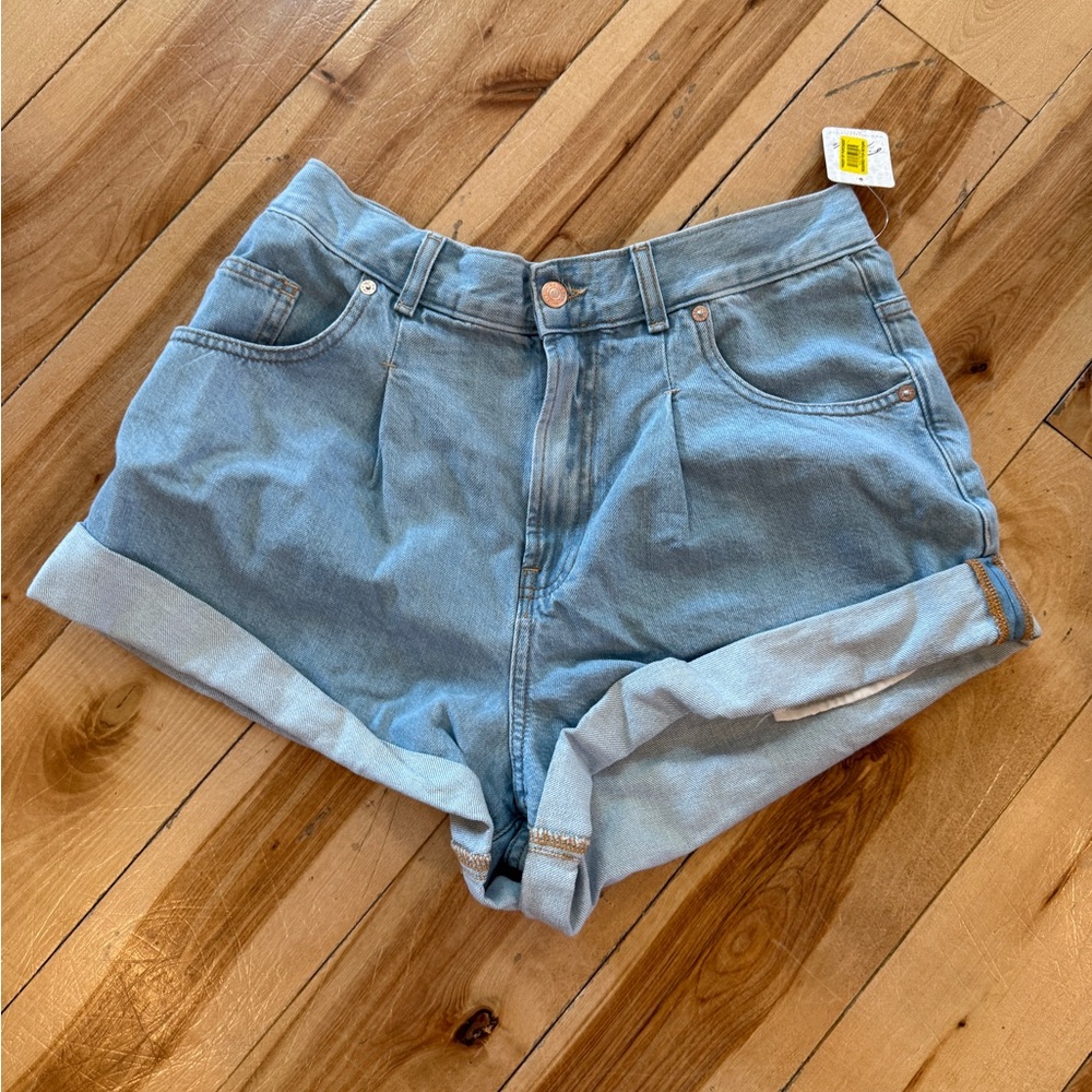Free People Light Blue Denim Jean Shorts - Picture 3 of 4